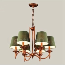 Designer Touch Decorative 6 Light Rustic Lodge Integrated Metal Chandelier