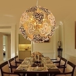 Designer Touch Decorative Simple Modern Chandelier Crystal Ball Globe Pendant Light