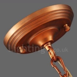 Designer Touch Decorative 6 Light Rustic Lodge Integrated Metal Chandelier