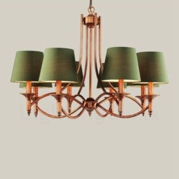 Designer Touch Decorative 8 Light Rustic Lodge Integrated Metal Chandelier