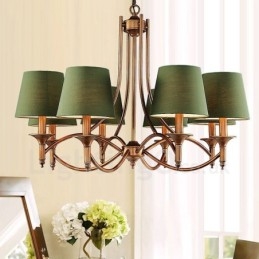 Designer Touch Decorative 8 Light Rustic Lodge Integrated Metal Chandelier