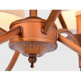 Designer Touch Decorative 8 Light Rustic Lodge Integrated Metal Chandelier