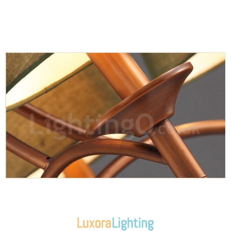 Designer Touch Decorative 8 Light Rustic Lodge Integrated Metal Chandelier