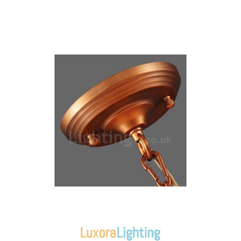 Designer Touch Decorative 8 Light Rustic Lodge Integrated Metal Chandelier