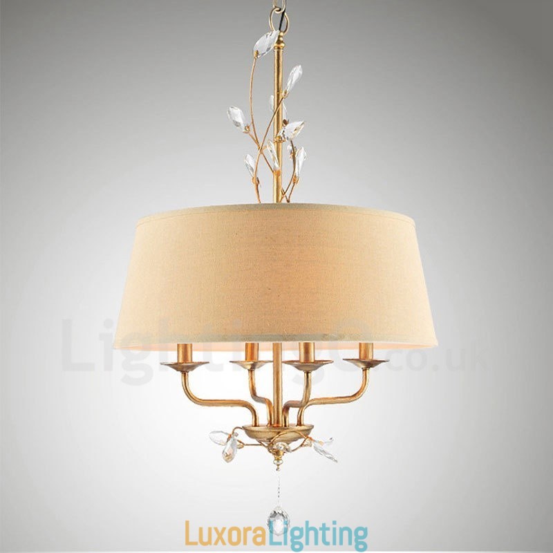 Designer Touch Decorative 4 Light Rustic Lodge Integrated Metal Chandelier