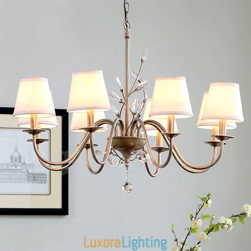 Designer Touch Decorative 8 Light Rustic Lodge Integrated Metal Chandelier