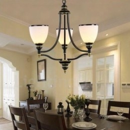 Designer Touch Decorative 3 Light Rustic Lodge Integrated Metal Chandelier