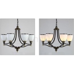 Designer Touch Decorative 6 Light Rustic Lodge Integrated Metal Chandelier
