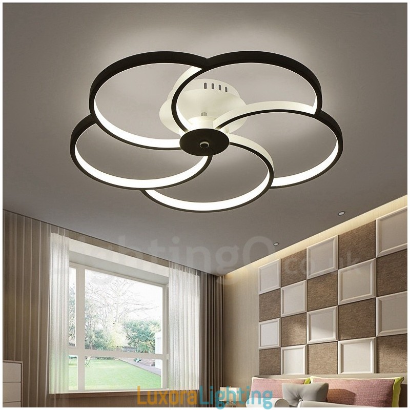 Designer Touch Decorative 5 Light Modern Contemporary Integrated Metal Chandelier