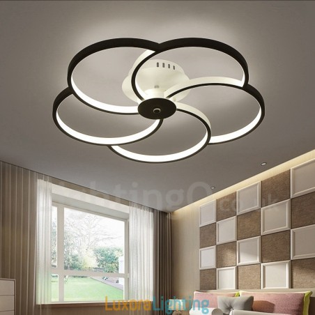 Designer Touch Decorative 5 Light Modern Contemporary Integrated Metal Chandelier