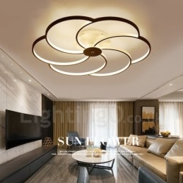 Designer Touch Decorative 6 Light Modern Contemporary Integrated Metal Chandelier