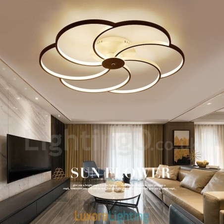 Designer Touch Decorative 6 Light Modern Contemporary Integrated Metal Chandelier