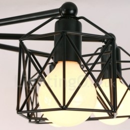 Designer Touch Decorative 8 Light Rustic Lodge Integrated Chandelier
