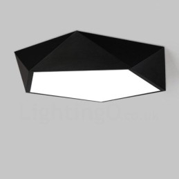 Designer Touch Decorative Modern Contemporary Integrated Integrated Metal Flush Mount Light