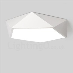 Designer Touch Decorative Modern Contemporary Integrated Integrated Metal Flush Mount Light