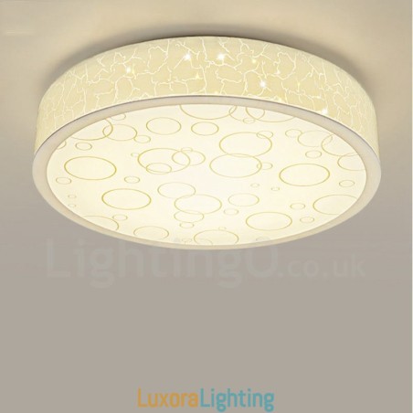 Designer Touch Decorative Modern Contemporary Integrated Metal Flush Mount Light