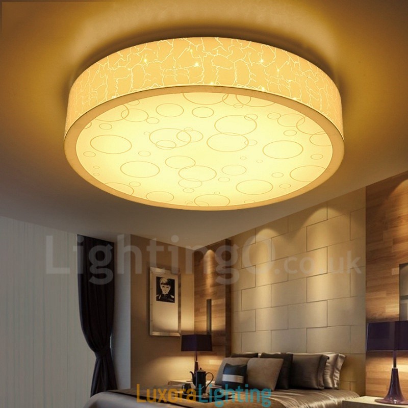 Designer Touch Decorative Modern Contemporary Integrated Metal Flush Mount Light