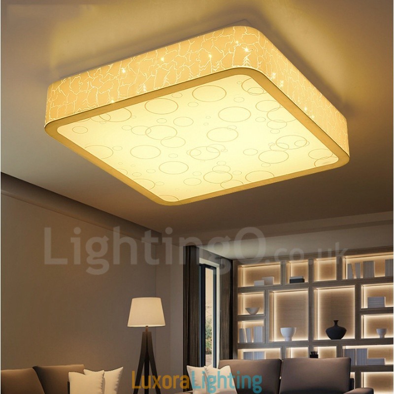 Designer Touch Decorative Modern Contemporary Integrated Metal Flush Mount Light