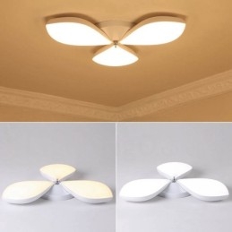 Designer Touch Decorative 3 Light Modern Contemporary Integrated Metal Flush Mount Light