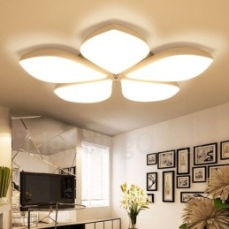 Designer Touch Decorative 5 Light Modern Contemporary Integrated Metal Flush Mount Light