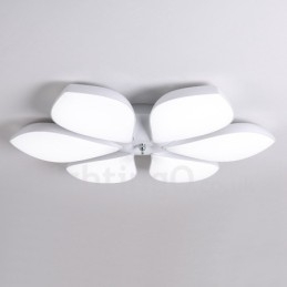 Designer Touch Decorative 6 Light Modern Contemporary Integrated Metal Flush Mount Light