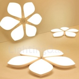 Designer Touch Decorative 6 Light Modern Contemporary Integrated Metal Flush Mount Light