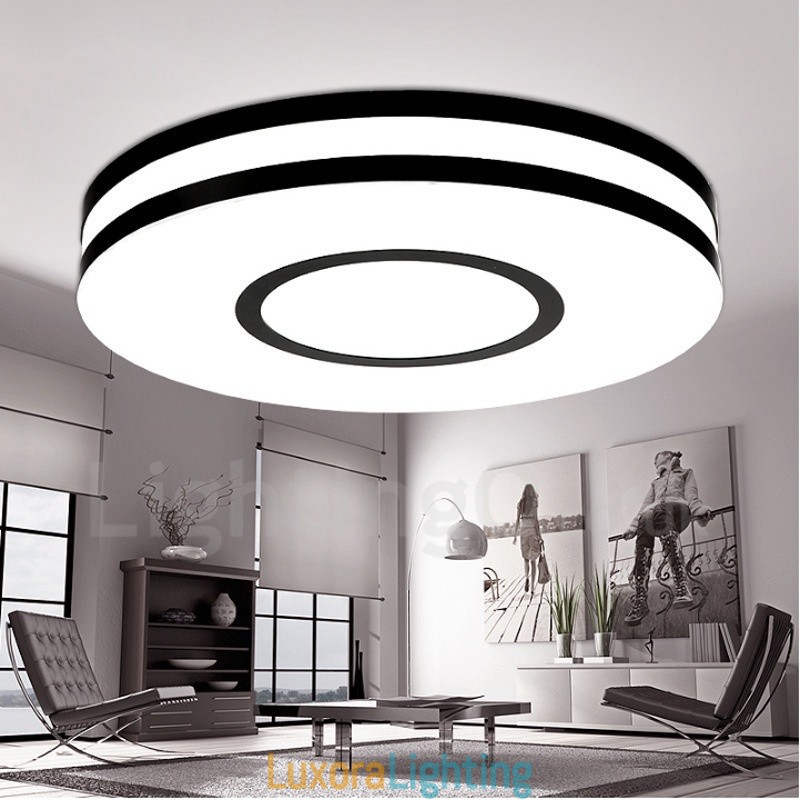 Designer Touch Decorative Modern Contemporary Integrated Metal Flush Mount Light