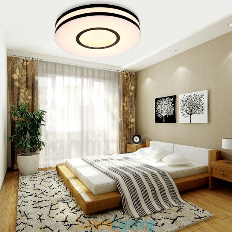Designer Touch Decorative Modern Contemporary Integrated Metal Flush Mount Light