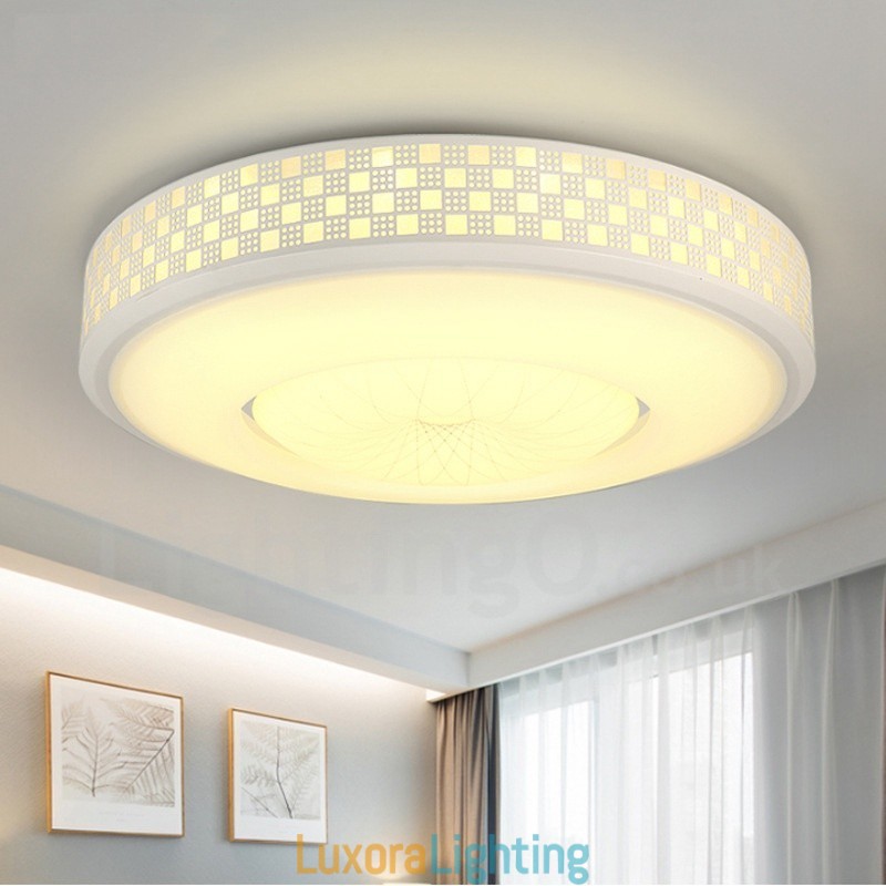 Designer Touch Decorative Modern Contemporary Integrated Metal Flush Mount Light