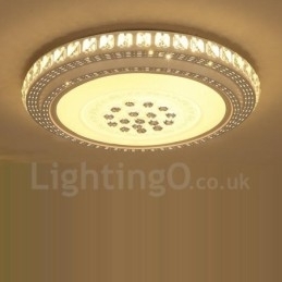 Designer Touch Decorative Modern Contemporary Integrated Bath Metal Flush Mount Light