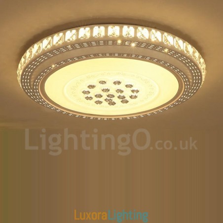 Designer Touch Decorative Modern Contemporary Integrated Bath Metal Flush Mount Light