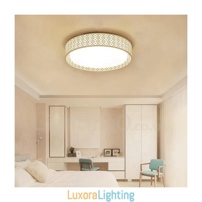 Designer Touch Decorative Modern Contemporary Integrated Metal Flush Mount Light