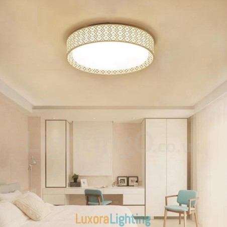 Designer Touch Decorative Modern Contemporary Integrated Metal Flush Mount Light