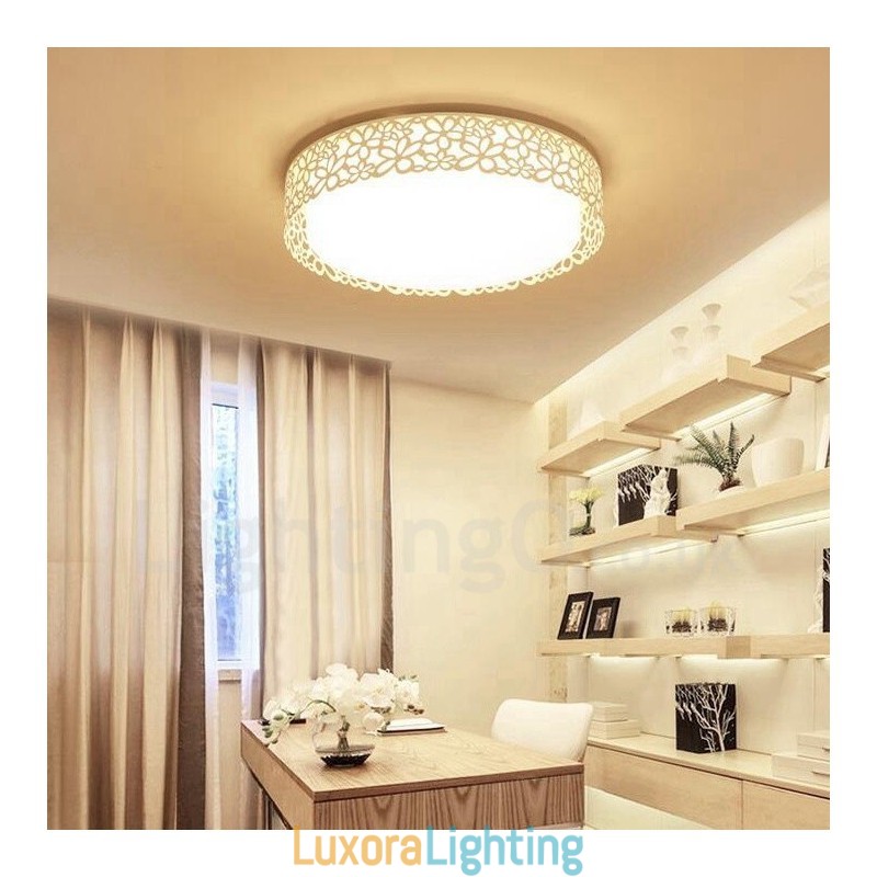 Designer Touch Decorative Modern Contemporary Integrated Metal Flush Mount Light