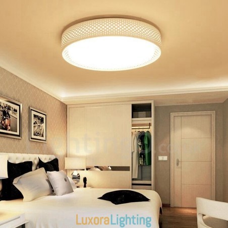 Designer Touch Decorative Modern Contemporary Integrated Metal Flush Mount Light