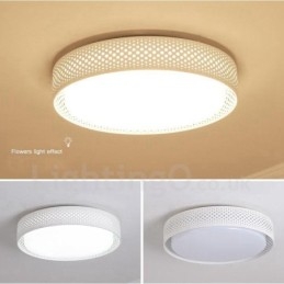 Designer Touch Decorative Modern Contemporary Integrated Metal Flush Mount Light