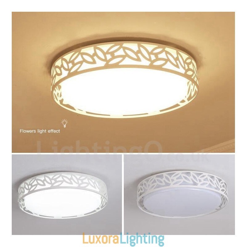 Designer Touch Decorative Modern Contemporary Integrated Metal Flush Mount Light