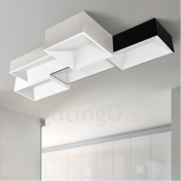 Designer Touch Decorative Modern Contemporary Integrated Metal Flush Mount Light