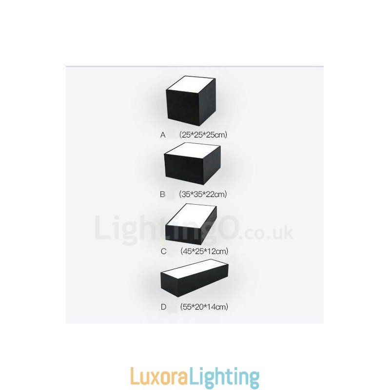 Designer Touch Decorative Modern Contemporary Integrated Metal Flush Mount Light