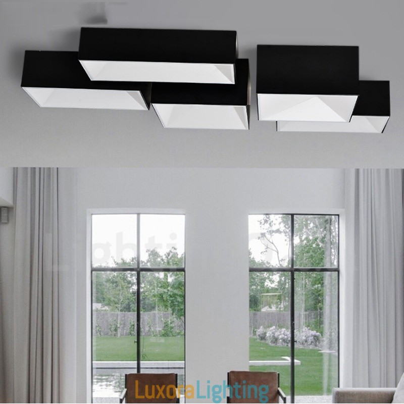 Designer Touch Decorative Modern Contemporary Integrated Metal Flush Mount Light
