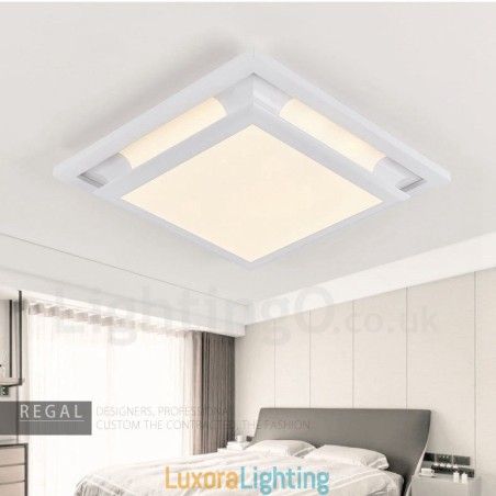 Designer Touch Decorative Modern Contemporary Integrated Metal Flush Mount Light