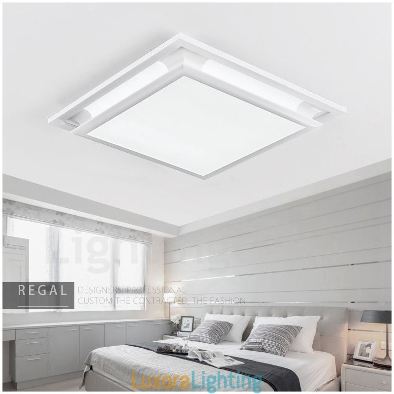 Designer Touch Decorative Modern Contemporary Integrated Metal Flush Mount Light