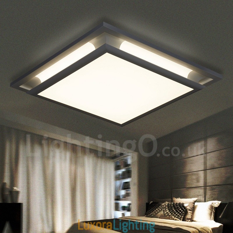 Designer Touch Decorative Modern Contemporary Integrated Metal Flush Mount Light