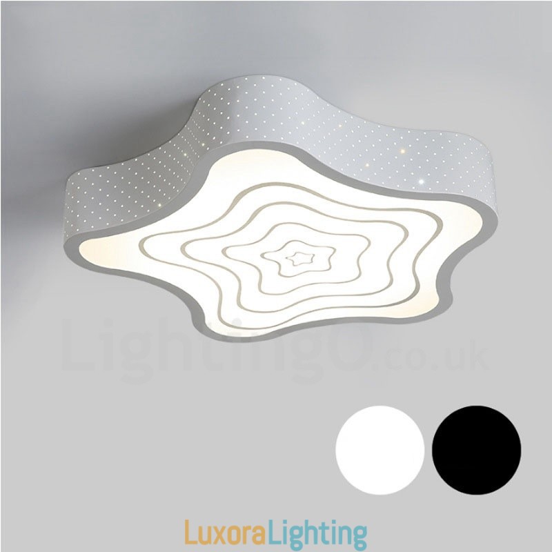 Designer Touch Decorative Modern Contemporary Integrated Metal Flush Mount Light