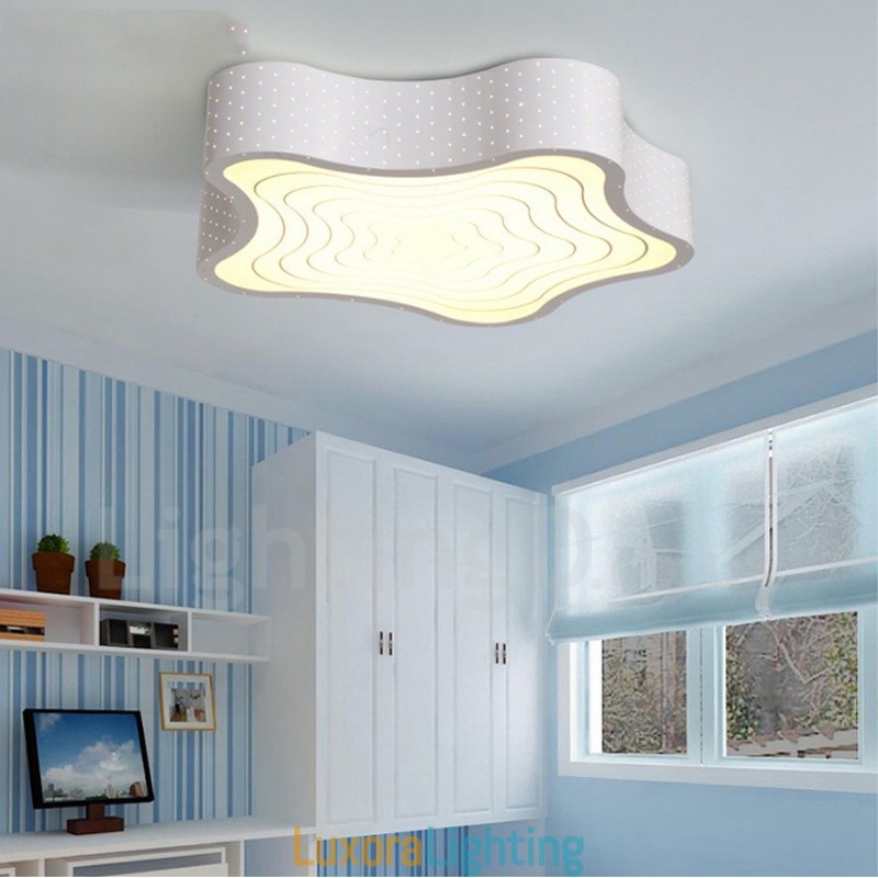 Designer Touch Decorative Modern Contemporary Integrated Metal Flush Mount Light