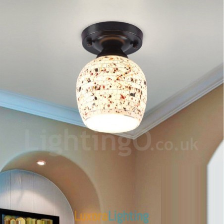 Designer Touch Decorative Mediterranean Style Integrated Flush Mount Light
