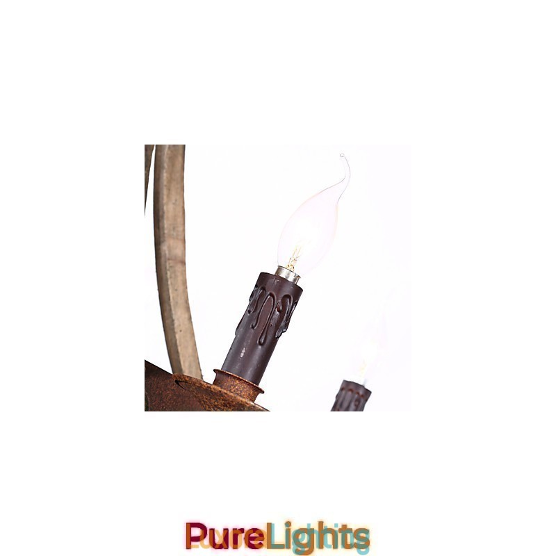 Designer Touch Decorative Vintage Amercian Rustic Wooden Pendant Winerel Chandelier Lamp Liviing and Lamp