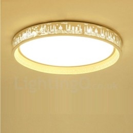 Designer Touch Decorative Modern Contemporary Integrated Metal Flush Mount Light