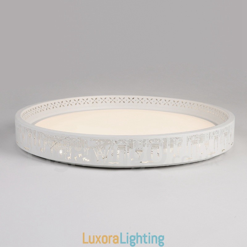 Designer Touch Decorative Modern Contemporary Integrated Metal Flush Mount Light