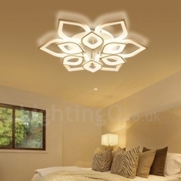 Designer Touch Decorative 12 Light Modern Contemporary Integrated Flush Mount Light